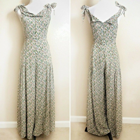 Anthropologie Pants - Anthropologie Londonderry Palm Leaf Jumpsuit RARE